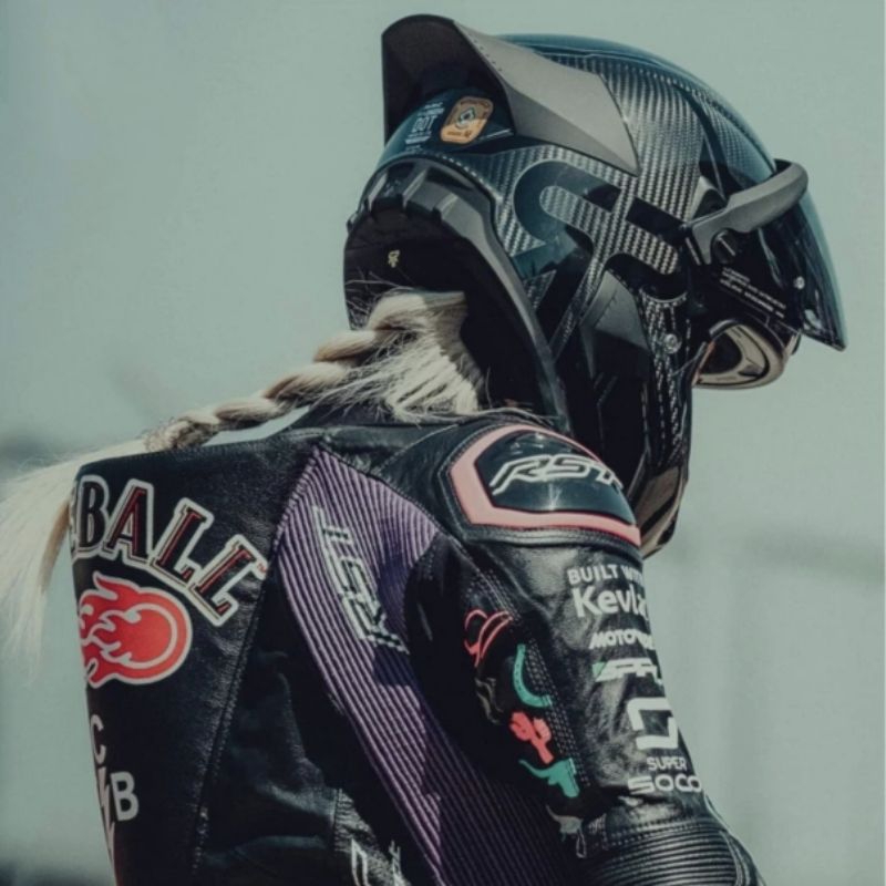 AUTHENTIC HELM CARBON AERO RUROC ATLAS 4.0 TRACK CORE CARBON FIBER HELMET | BRAND RUROC ORIGINAL 100
