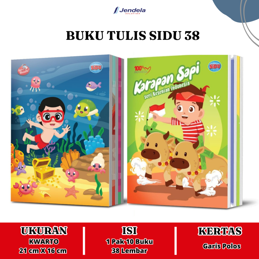 

Buku Tulis Kwarto SIDU 38 Lembar Sinar Dunia - ATK