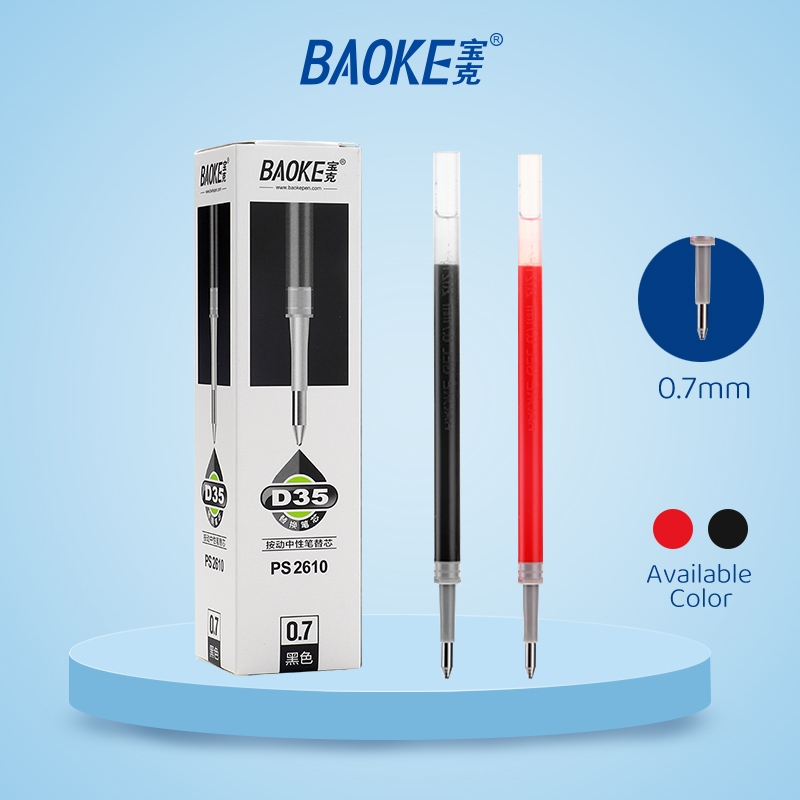 

BAOKE 20pcs Isi Ulang Pulpen Gel 0.7 mm/ Gel Pen Refill PS2610