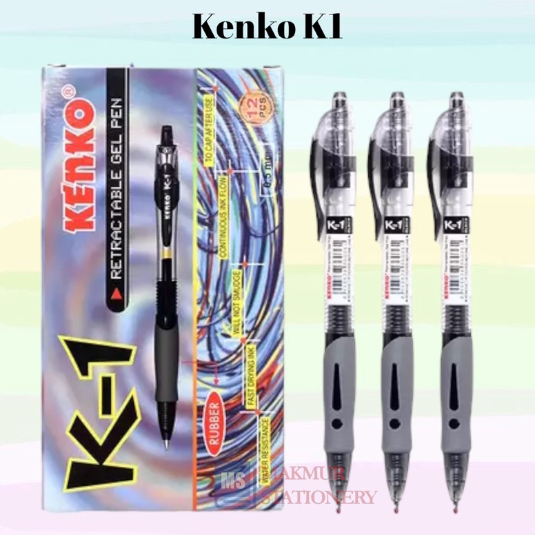 

KODE U7O Pulpen Ballpoint Pen Gel Kenko K1 12 Pcs