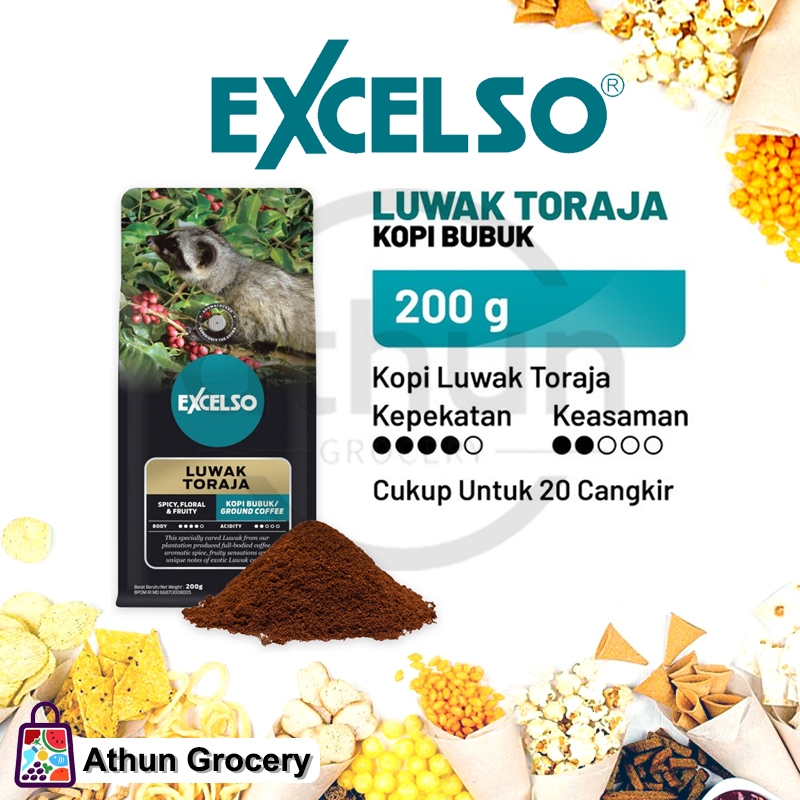 

Excelso Luwak Toraja Kopi Bubuk Kemasan 200G