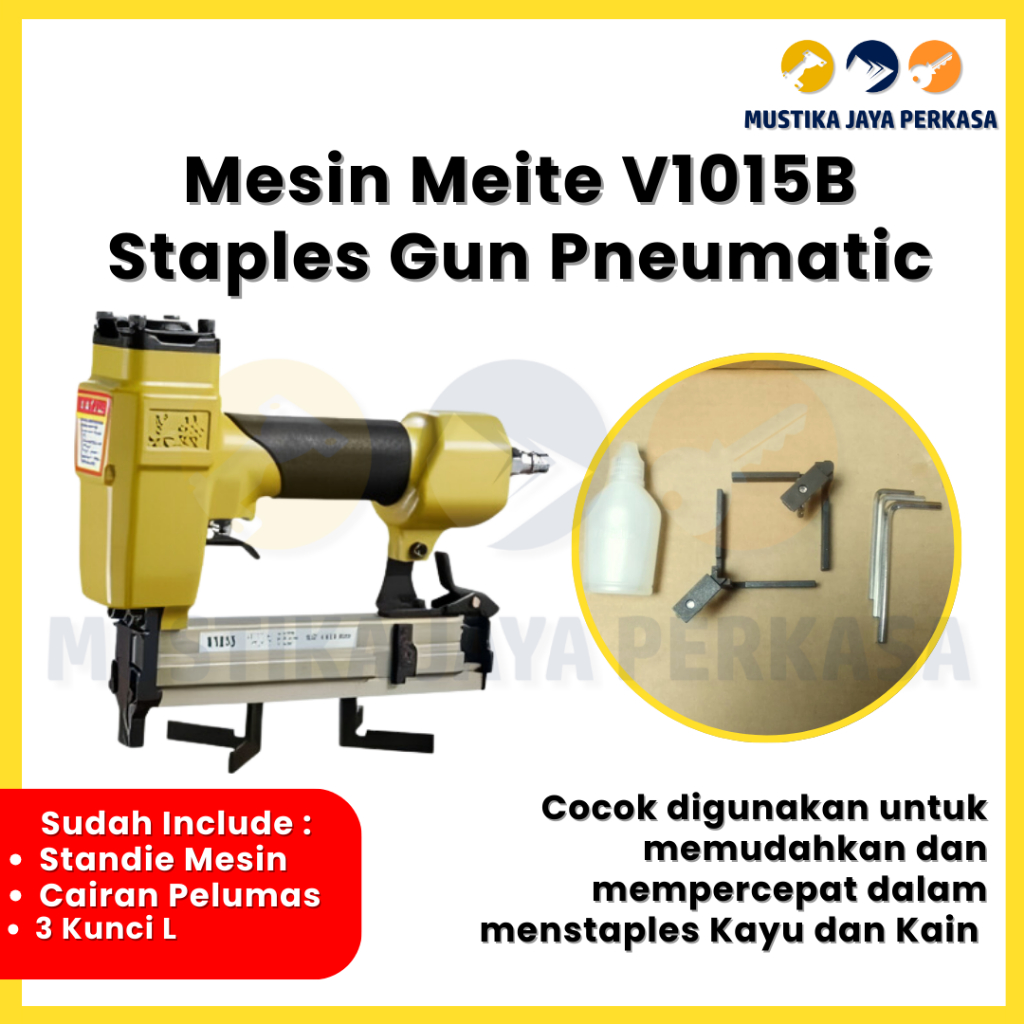 Mesin Alat Paku Tembak Meite V1015 Mesin Paku Tembak V Nailer Sudut Bingkai Figura Frame V Kardus Bo