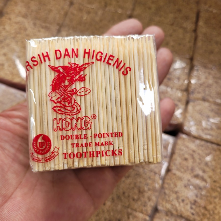 Tusuk Gigi hong kiloan ukir/tusuk gigi bambu isi +-490