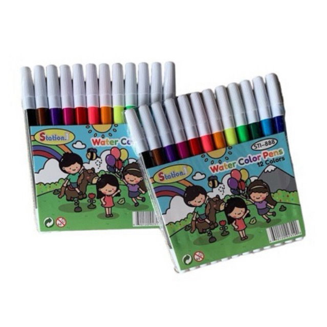 

SPIDOL 12 WARNA ST-1 888 WATERCOLORS PEN 12 COLORS