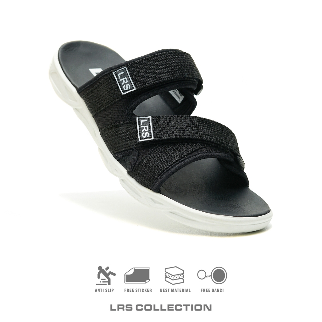 Sandal Selop Pria/ Sandal Cowok Distro / Slide Cowok / Sandal Selop Pria Tali Silang - LRS
