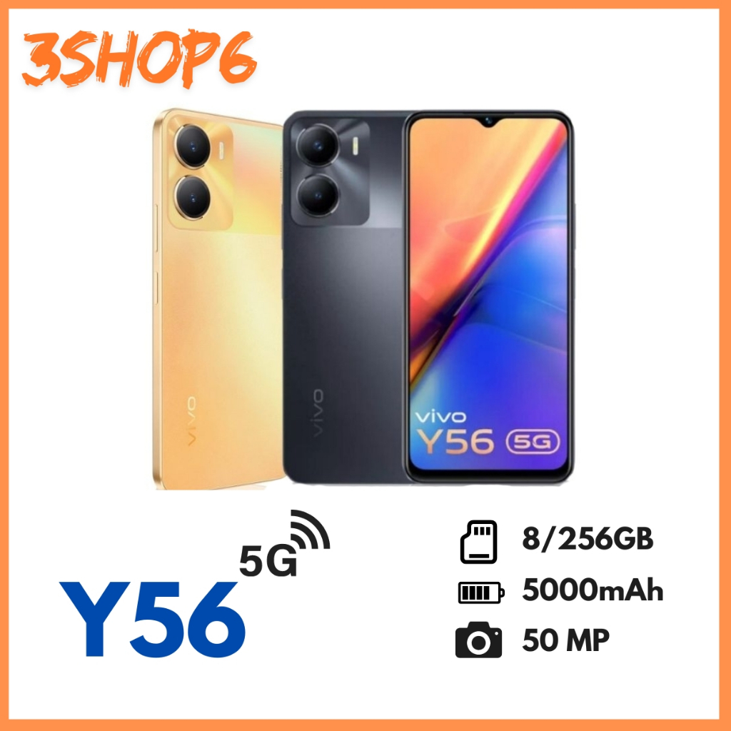 【HP BARU】【BISA COD】NEW Vivo Y56 5G RAM 8GB/ROM 256GB 5000mAh 50MP Camera Garansi 12 Bulan