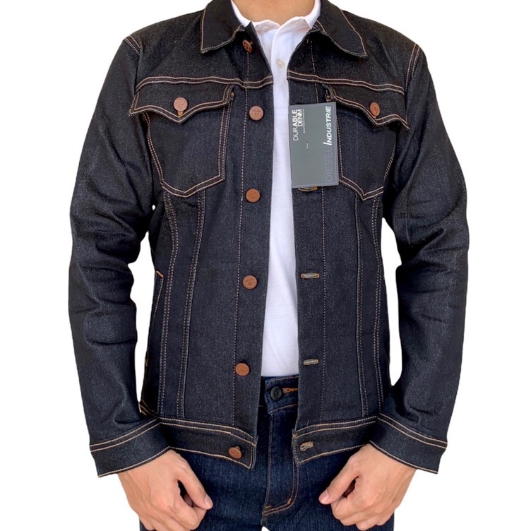 Jacket Jeans Pria Reguler Original DIESEL Stretch Jaket Jeans Diesel KODE O7M9
