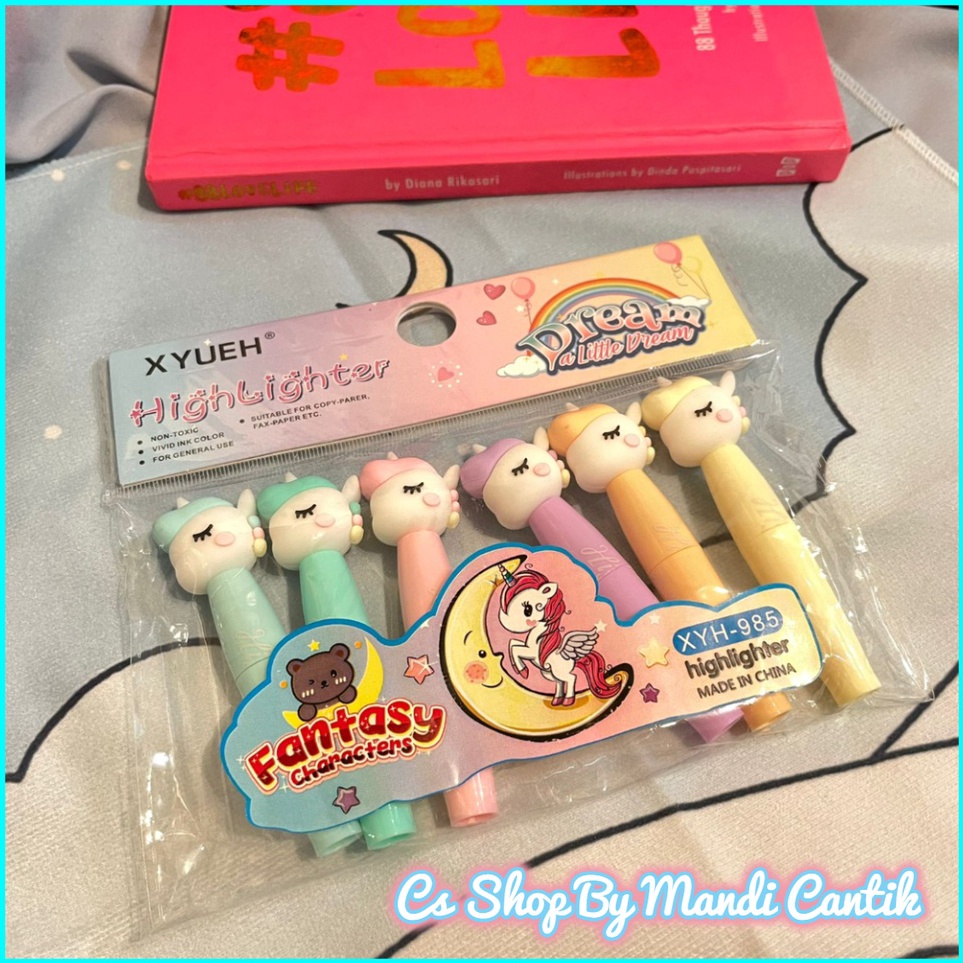 

KODE I46Z Stabilo Unicorn Little Dream 1 set 6Pcs Highligther Murah Lucu COD
