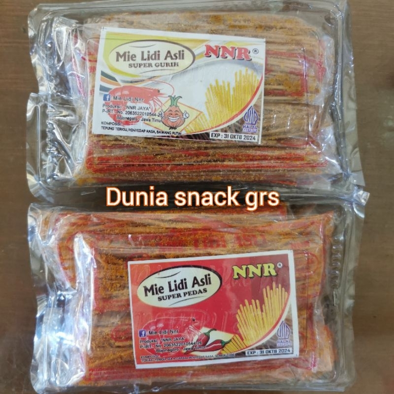 

Mie lidi asli 1 pack isi 10 bks varian pedas original