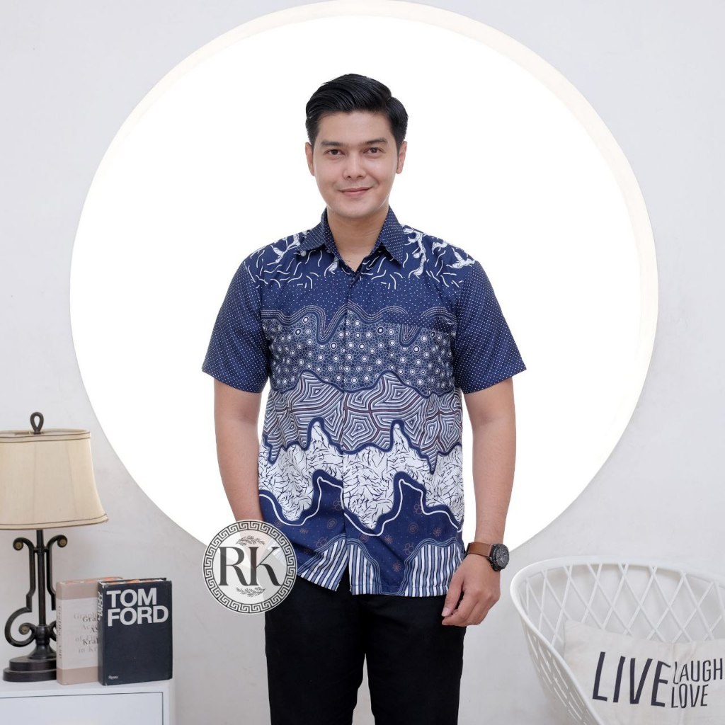 BAJU BATIK PRIA ABADI BATIK KEMEJA BATIK PRIA LENGAN PENDEK