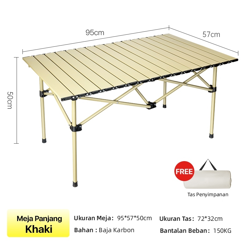 Meja Lipat Outdoor, Meja Lipat Portable, Meja Lipat Camping, Meja Lipat Aluminium