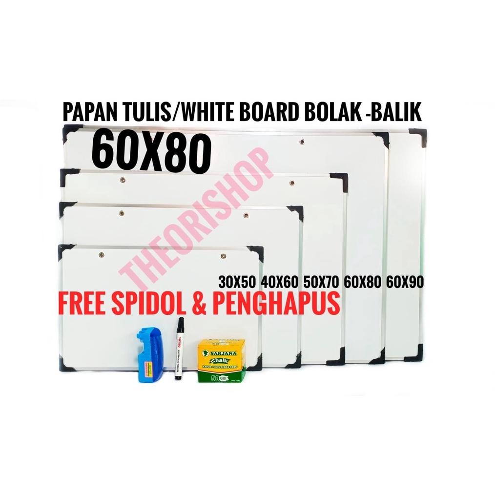 

KODE I49O Papan White BoardPapan Tulis 6 X 8 CMPapan Tulis Anak dua sisi spidol dan kapur