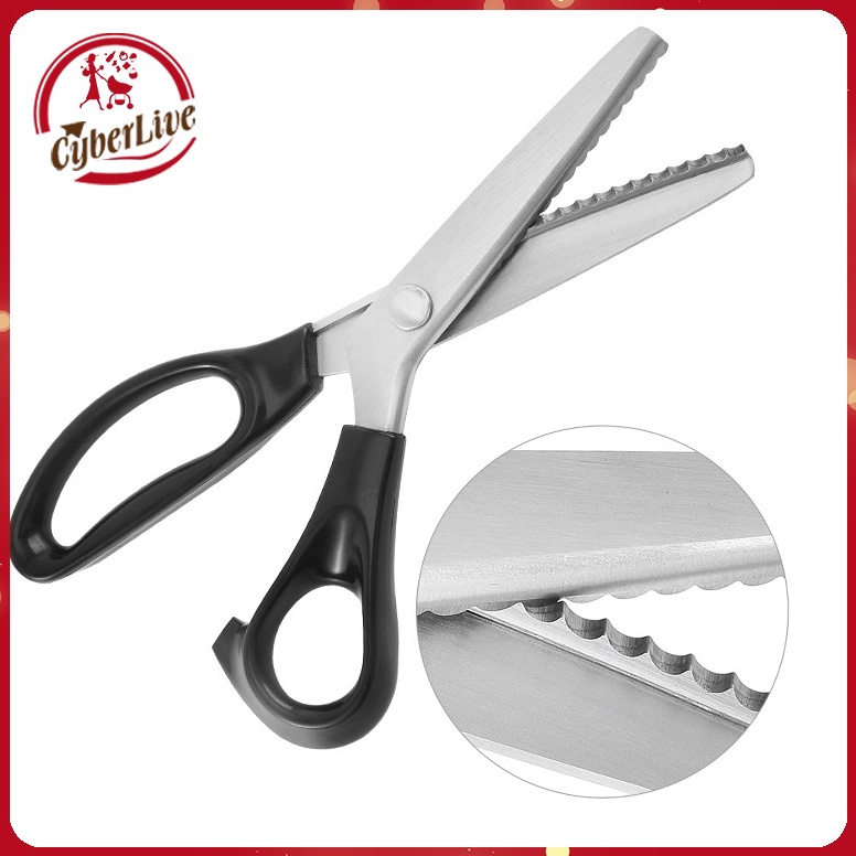 

KODE H36C Gunting Zigzag Zig Zag Kain 7mm Gunting Gerigi Gunting Gelombang Pinking Shears