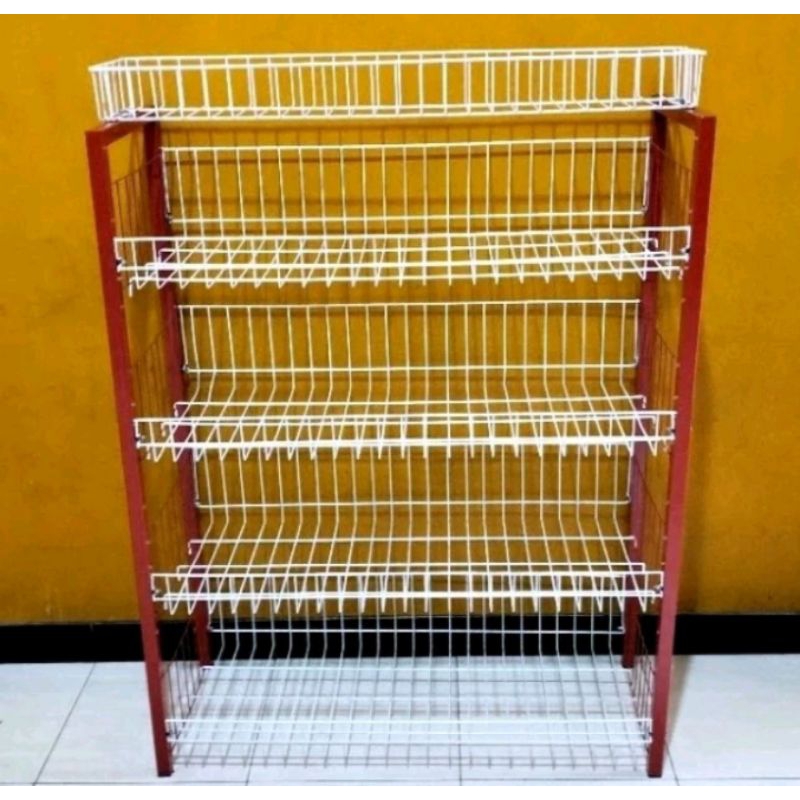 Rak minimarket/Rak serbaguna susun 5