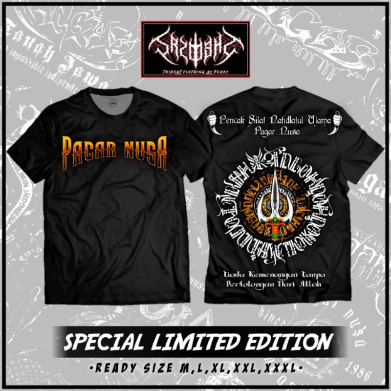 KAOS PAGAR NUSA TRISULA JAWA TERBARU A2 FULL PUNGGUNG