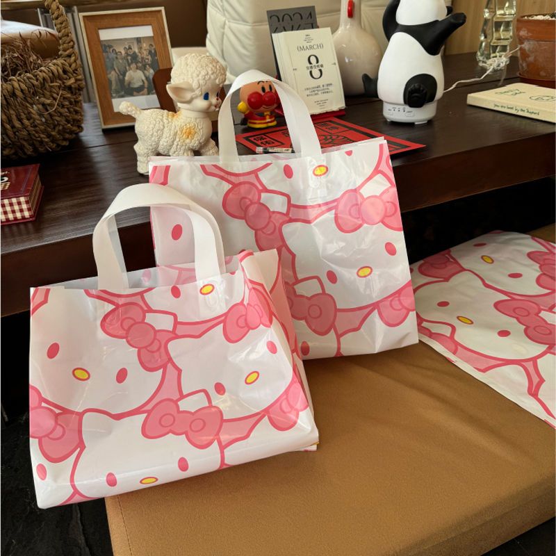 

Kantong premium plastik kue bungkus kado suvernir snack opp paperbag Hello K size XL