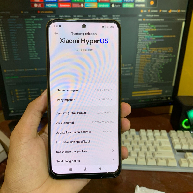 Mesin poco m4 pro 4G ram6/128 normal segel