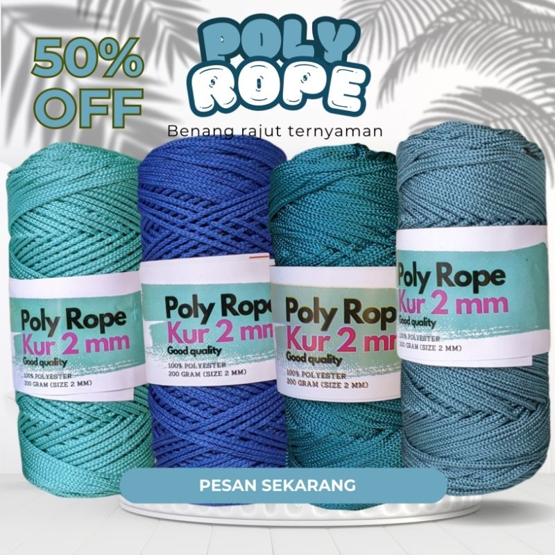 BENANG RAJUT POLY ROPE 2MM