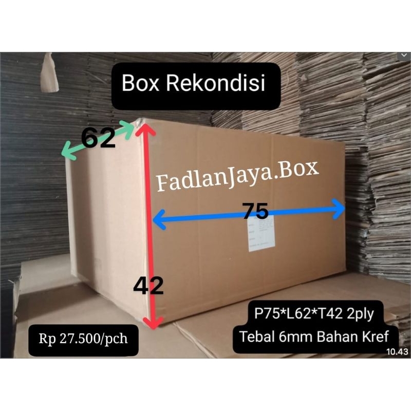 

Kardus Packing Kraf Kraf Polos 75x62x42 2ply 5mm