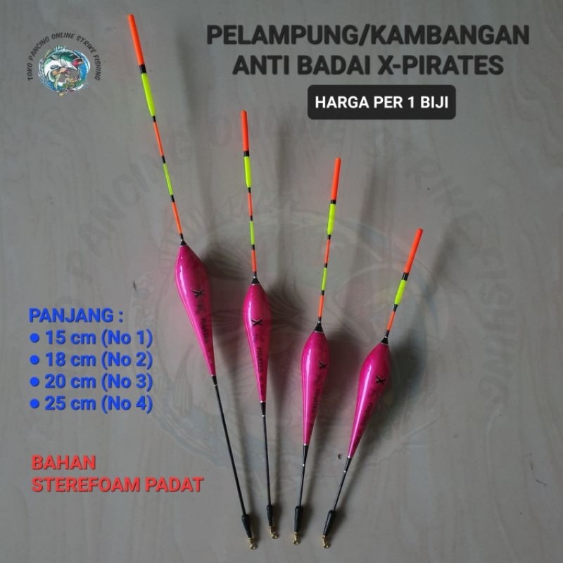 KAMBANGAN/PELAMPUNG ANTI BADAI X-PIRATES WARNA