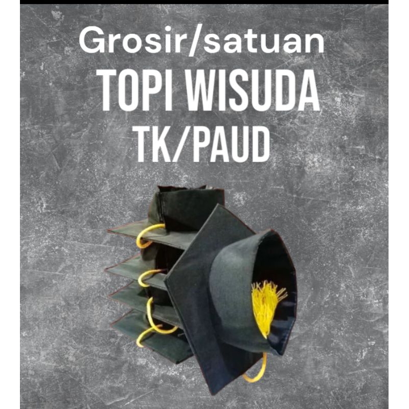 Topi wisuda | Topi Sarjana | Topi Toga | size TK/PAUD | TERMURAH