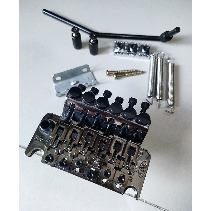 Tremolo Gitar Floydrose Special EVH Original Warna cosmo Black nikel