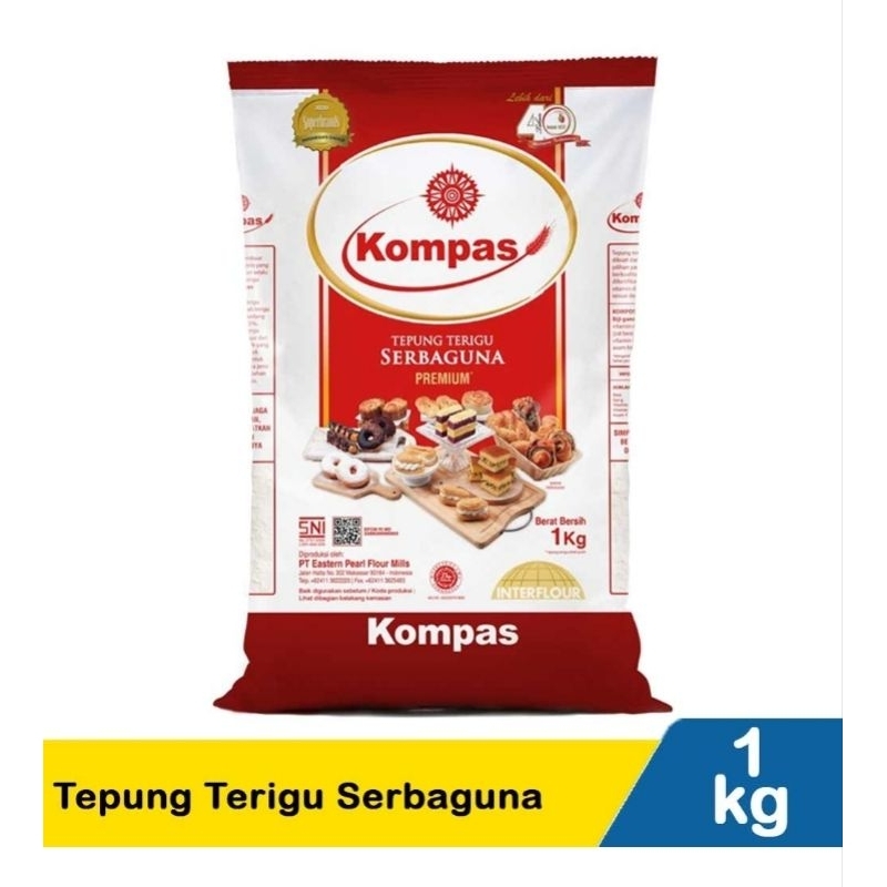 

KOMPAS Tepung Terigu Serbaguna 1 KG