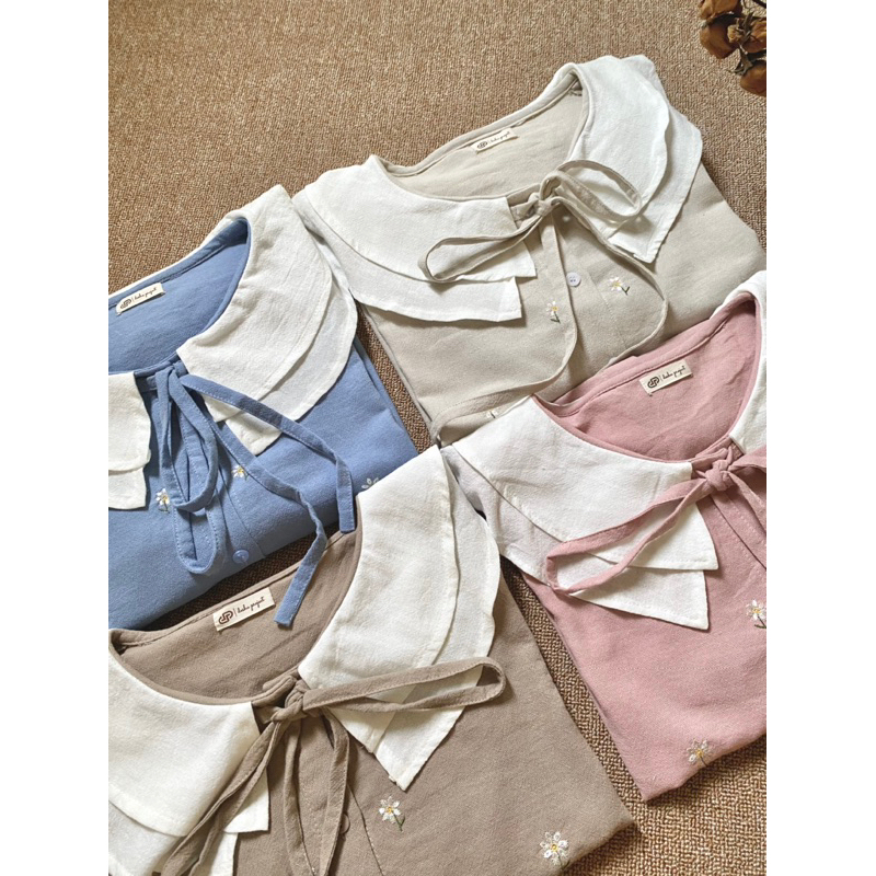 Yeoni Blouse | Blouse Linen | Linen embroidery