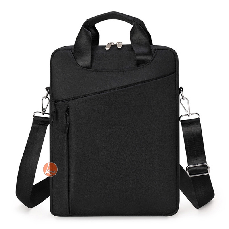 Krugeer Tas Laptop Pria dan Wanita 14 - 15 Inch Jinjing Bahu Selempang Vertikal Tablet Tas File Tas