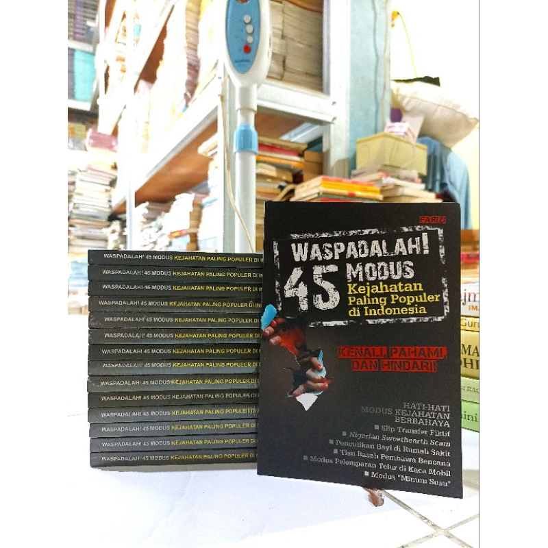 ( PROMO BUKU MURAH ORIGINAL ) BUKU POLITIK / WASPADALAH 45 MODUS KEJAHATAN PALING POPULER DI INDONES