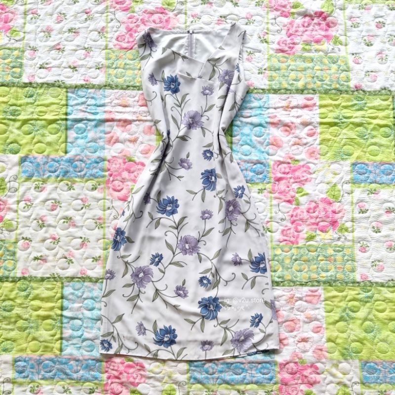 Coquette flower maxi dress vintage 90's pinterest y2k cottagecore fairycore dollete fatal femme acub