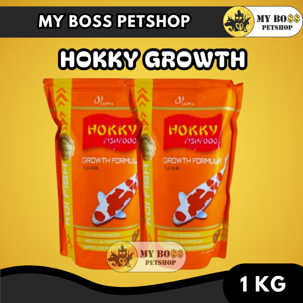 Hokky Growth Pakan Ikan 1Kg Makanan Ikan Koi Pakan Ikan Hokky