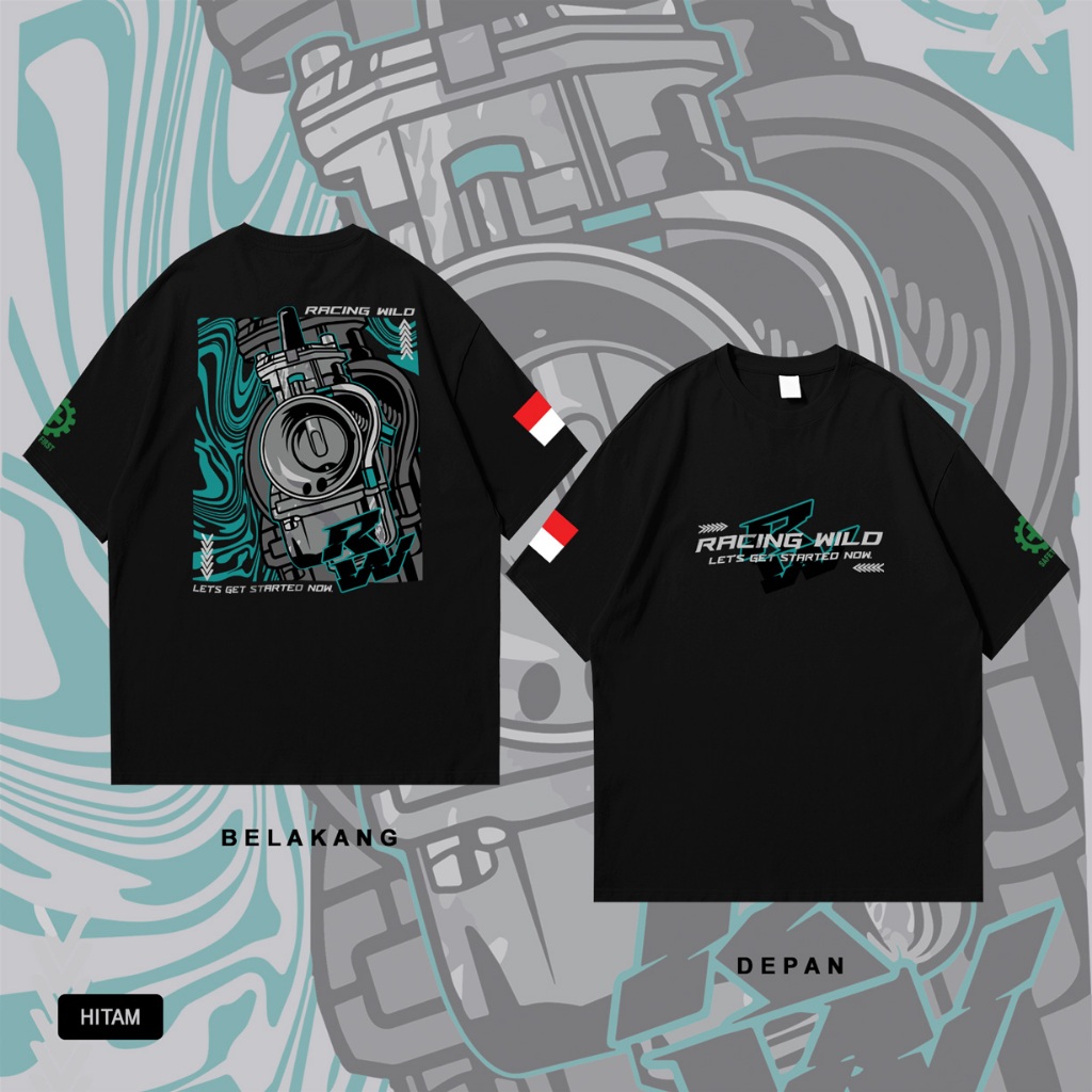 Baju Kaos RACING WILD [ COD ] Kaos Terbaru - Kaos Termurah - Baju Kekinian