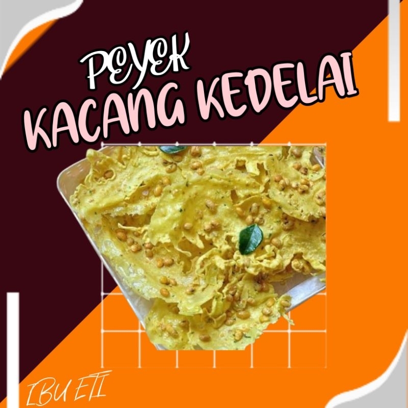 

Rempeyek / Peyek Kacang Kedelai Daun Jeruk Asli Gurih 200grm HALAL