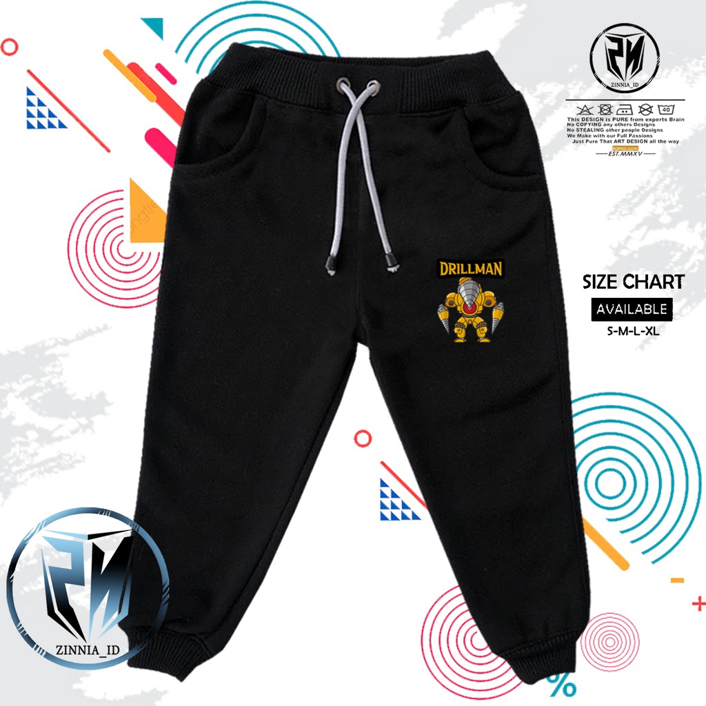 Celana Jogger Anak / Celana Panjang Anak / Celana Tidur Anak KARAKTER TITAN DRILLMAN UPGRADE TITAN D