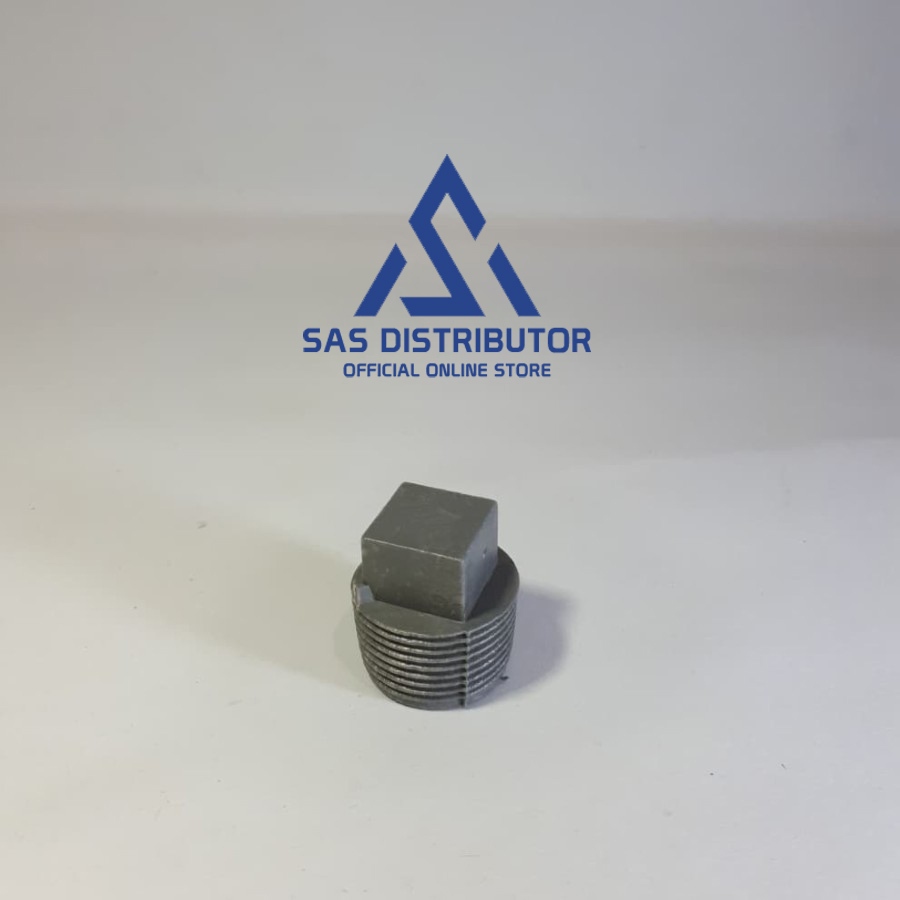 Plug 3/4" inch PVC SUNRISE / Dop Drat Luar 3/4 inch / Flug 3/4 in / Tutup Pipa Drat Luar 0,75 in