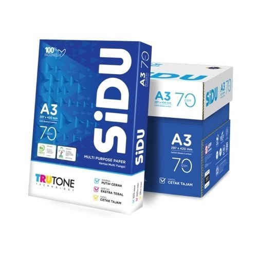 

Sinar Dunia / SiDu Kertas HVS A3 70 gsm 297 x 420 mm BATAM
