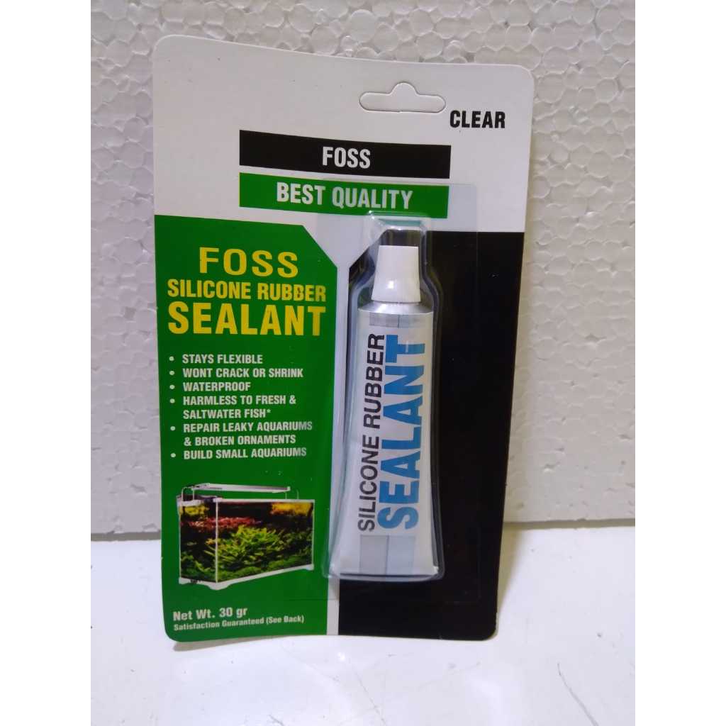 FOSS Silicone Rubber SEALANT - Lem Kaca Aquarium