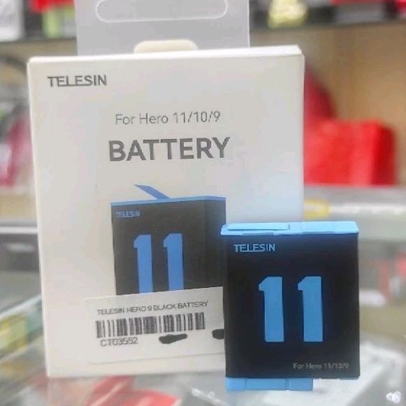 Baterai Kamera Telesin untuk Gopro Hero 9/10/11 + Charger
