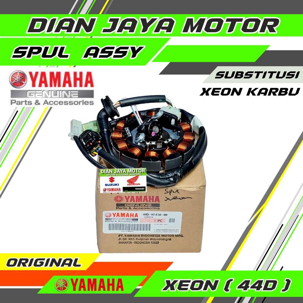 SEPUL SETATOR ASSY YAMAHA XEON KARBU 44D-H1410-00 ORIGINAL YAMAHA GENUINE PARTS  DIAN JAYA MOTOR DJM