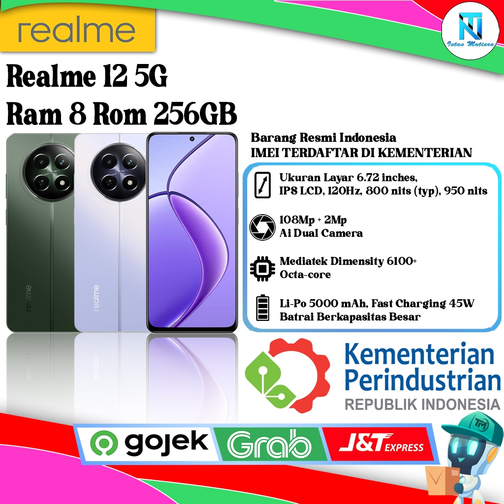 Realme 12 5G Ram 8GB Rom 256GB