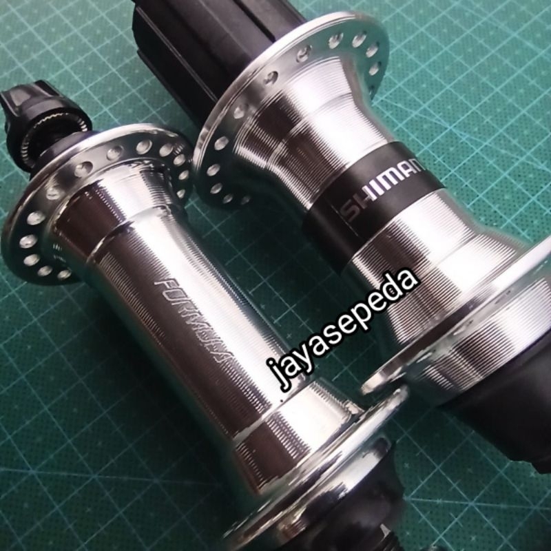 Hub freehub 36H Formula Shimano RM60 8 9 10 speed dengan QR Shimano vintage NOS silver