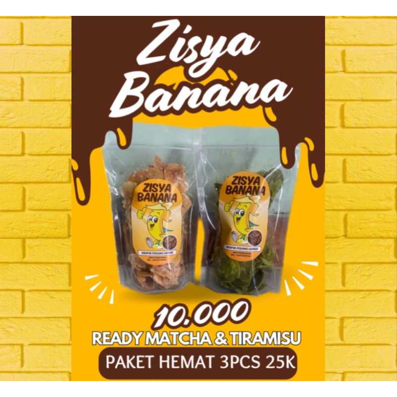 

ZISYA BANANA || KRIPIK PISANG LUMER || RASA MATCHA & COKLAT