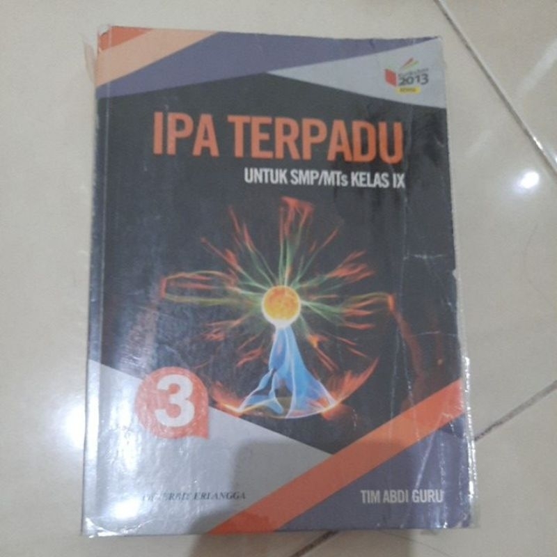 buku bekas ipa terpadu kelas 9 SMP kurikulum 2013 revisi