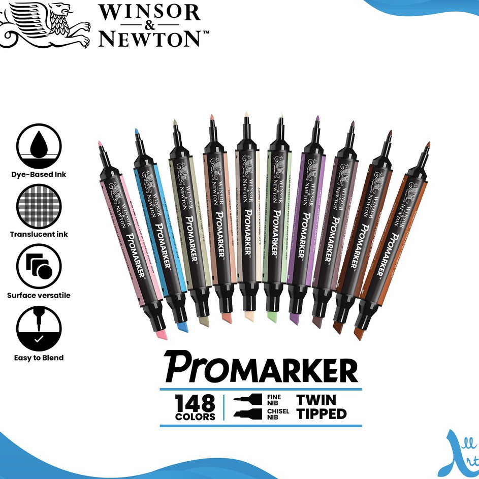 

Winsor Newton Promarker Dual Point Marker Alcohol Base Sekelas Copic Satuan