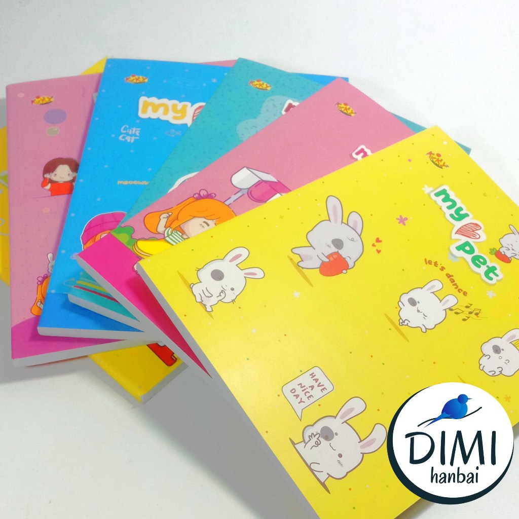 

[DIMI] Kiky Buku Tulis 98 Lembar Warna Satuan Lucu dan Imut