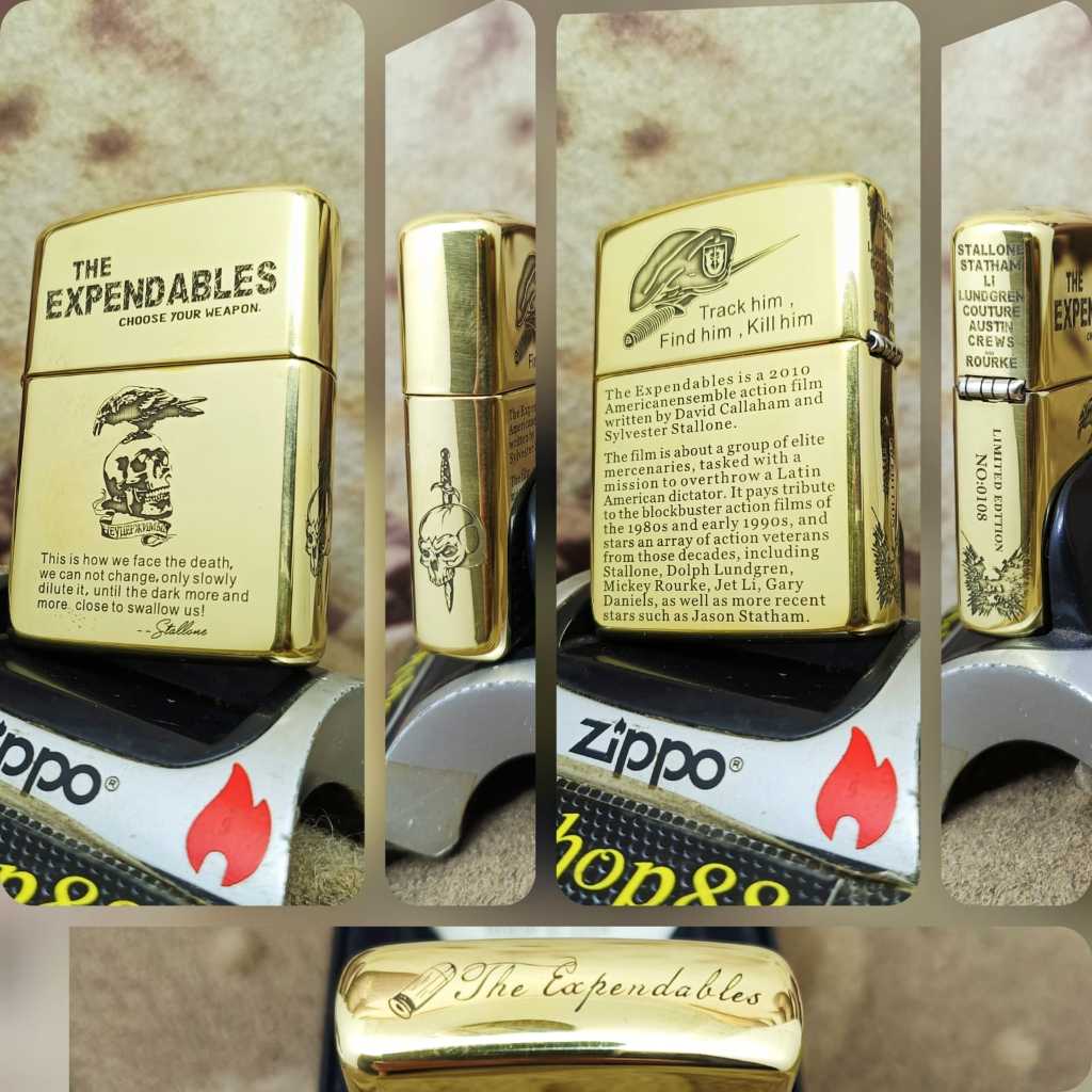 Zippo Armor Original The Expendables 5 Side