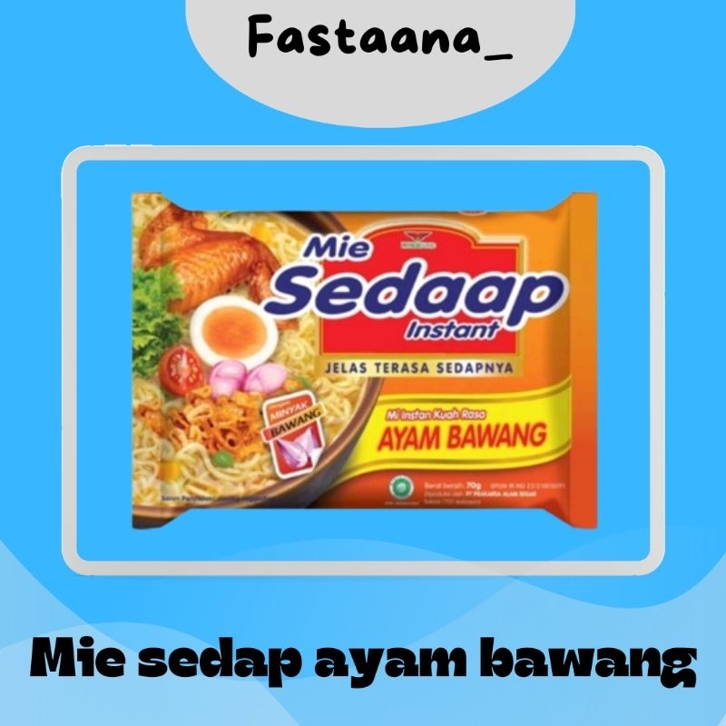 

Mi Sedap Kuah /Ayam bawang/Soto/kari/Bakso/Laksa/Ayam jerit