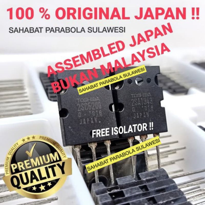 TRANSISTOR TOSHIBA TRANSISTOR FINAL 2C5200/2SA1943 ASLI