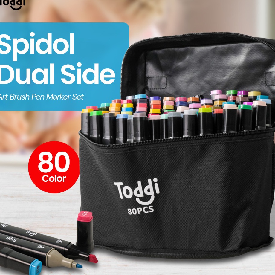 

Pasti Murah TODDI Spidol Warna Stabilo Touch 486 Dual Side Fine Art Brush Pen Animation Marker Set Sketsa Animation Multi Color